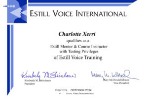 Estill Voice Training with Voice Your Potential
