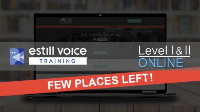 Estill Voice Training with Voice Your Potential Charlotte Xerri EMCI-ATP SD Estill Mentor & Course Instructor with Advanced Testing Privileges & Service Distinction