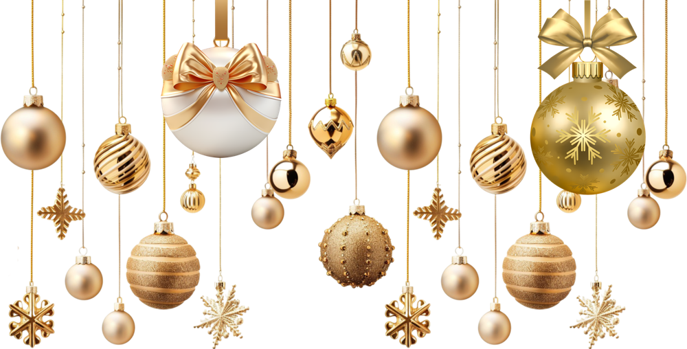 XMAS gold balls short